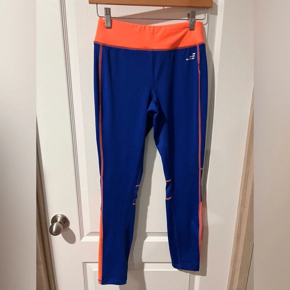 BCB size small blue and coral leggings. - Picture 2 of 8